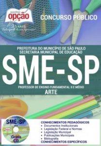 Baixar Apostila Secretaria Municipal da Educação de São Paulo (SME / SP): PROFESSOR DE ARTE pdf, epub, eBook