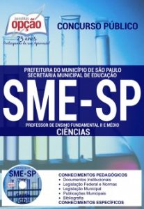 Baixar Apostila Secretaria Municipal da Educação de São Paulo (SME / SP): PROFESSOR DE CIÊNCIAS pdf, epub, eBook
