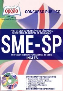 Baixar Apostila Secretaria Municipal da Educação de São Paulo (SME / SP): PROFESSOR DE INGLÊS pdf, epub, eBook