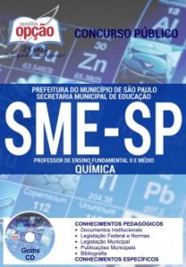 Baixar Apostila Secretaria Municipal da Educação de São Paulo (SME / SP): PROFESSOR DE QUÍMICA pdf, epub, eBook