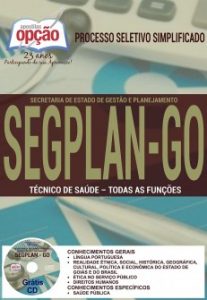 Baixar Apostila Secretaria de Estado de Gestão e Planejamento (SEGPLAN/GO): TÉCNICO DE SAÚDE – TODAS AS FUNÇÕES pdf, epub, eBook