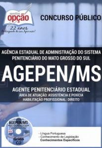 Baixar Apostila AGEPEN / MS: AGENTE PENITENCIÁRIO – ASSISTÊNCIA E PERÍCIA pdf, epub, eBook