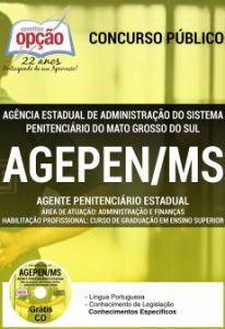 Baixar Apostila AGEPEN / MS: AGENTE PENITENCIÁRIO ESTADUAL – ADMINISTRAÇÃO E FINANÇAS pdf, epub, eBook