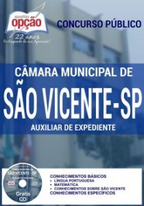 Baixar Apostila Câmara Municipal de São Vicente / SP: AUXILIAR DE EXPEDIENTE pdf, epub, eBook
