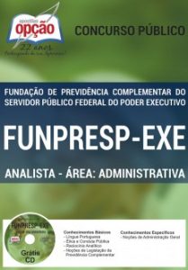 Baixar Apostila FUNPRESP-EXE: ANALISTA – ÁREA: ADMINISTRATIVA pdf, epub, eBook