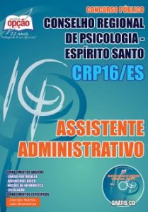 Baixar Apostila Conselho Regional de Psicologia – 16ª Região (CRP): ASSISTENTE ADMINISTRATIVO pdf, epub, eBook