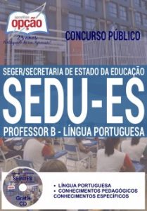 Baixar Apostila SEDU / ES: PROFESSOR B – LÍNGUA PORTUGUESA pdf, epub, eBook