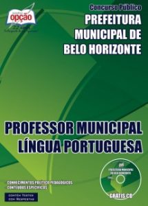 Baixar Apostila Prefeitura Municipal de Belo Horizonte: PROFESSOR MUNICIPAL LÍNGUA PORTUGUESA pdf, epub, eBook