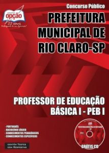 Baixar Apostila Prefeitura Municipal de Rio Claro / SP: PROFESSOR DE EDUCAÇÃO BÁSICA I – PEB I pdf, epub, eBook