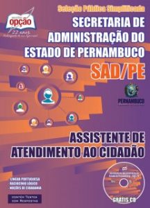 Baixar Apostila Secretaria de Estado da Administração de Pernambuco (SAD/PE): ASSISTENTE DE ATENDIMENTO AO CIDADÃO pdf, epub, eBook