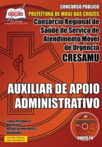 Baixar Apostila CRESAMU – Mogi das Cruzes / SP: AUXILIAR DE APOIO ADMINISTRATIVO pdf, epub, eBook
