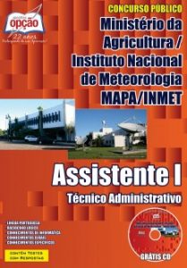 Baixar Apostila MAPA / INMET: ASSISTENTE I – TÉCNICO ADMINISTRATIVO pdf, epub, eBook