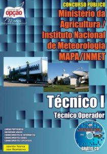 Baixar Apostila MAPA / INMET: TÉCNICO I  – TÉCNICO OPERADOR pdf, epub, eBook