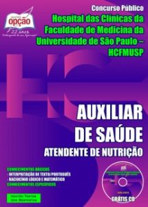 Baixar Apostila Hospital das Clínicas de São Paulo (HCFMUSP) : AUXILIAR DE SAÚDE – ATENDENTE DE NUTRIÇÃO pdf, epub, eBook