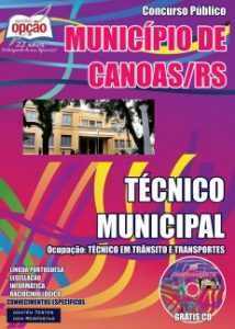 Baixar Apostila Município de Canoas / RS: TÉCNICO MUNICIPAL – OCUPAÇÃO: TÉCNICO EM TRÂNSITO E TRANSPORTES pdf, epub, eBook