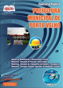 Baixar Apostila Prefeitura Municipal de Porto Velho / RO: AGENTE DE MANUTENÇÃO E INFRAESTRUTURA ESCOLAR / MOTORISTA pdf, epub, eBook