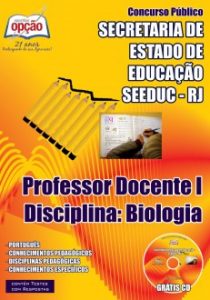 Baixar Apostila SEEDUC / RJ: PROFESSOR DOCENTE I  DISCIPLINA: BIOLOGIA pdf, epub, eBook