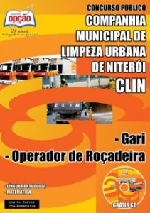 Baixar Apostila Companhia Municipal de Limpeza Urbana de Niterói (CLIN): GARI E OPERADOR DE ROÇADEIRA pdf, epub, eBook