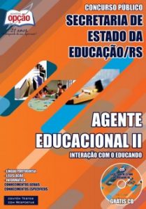 Baixar Apostila Secretaria de Estado da Educação / RS: AGENTE EDUCACIONAL II  INTERAÇÃO COM O EDUCANDO pdf, epub, eBook