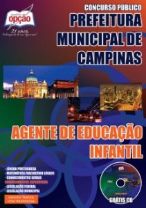 Baixar Apostila Prefeitura Municipal de Campinas / SP: AGENTE DE EDUCAÇÃO INFANTIL pdf, epub, eBook