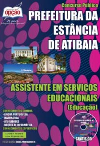 Baixar Apostila Prefeitura da Estância de Atibaia / SP: ASSISTENTE EM SERVIÇOS EDUCACIONAIS pdf, epub, eBook