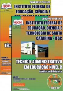 Baixar Apostila Instituto Federal de Educação, Ciência e Tecnologia de Santa Catarina (IFSC): TÉC ADMINISTRATIVO EM EDUCAÇÃO  AUXILIAR DE BIBLIOTECA pdf, epub, eBook