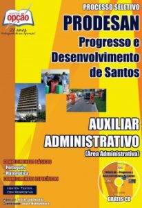 Baixar Apostila PRODESAN: AUXILIAR ADMINISTRATIVO (ÁREA ADMINISTRATIVA) pdf, epub, eBook
