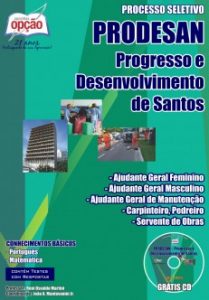 Baixar Apostila PRODESAN: DIVERSOS CARGOS pdf, epub, eBook