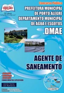 Baixar Apostila Departamento Municipal de Água e Esgotos de Porto Alegre / RS  DMAE: AGENTE DE SANEAMENTO pdf, epub, eBook