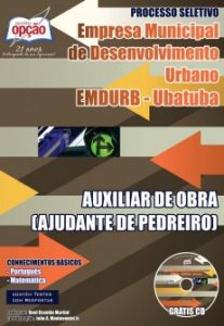 Baixar Apostila EMDURB: AUXILIAR DE OBRA (AJUDANTE DE PEDREIRO) pdf, epub, eBook