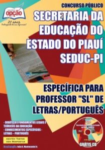 Baixar Apostila SEDUC / PI: PROFESSOR SL DE LETRAS / PORTUGUÊS pdf, epub, eBook