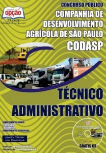 Baixar Apostila Companhia de Desenvolvimento Agrícola / SP (CODASP): TÉCNICO ADMINISTRATIVO pdf, epub, eBook
