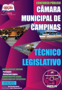 Baixar Apostila Câmara Municipal de Campinas / SP:  TÉCNICO LEGISLATIVO pdf, epub, eBook