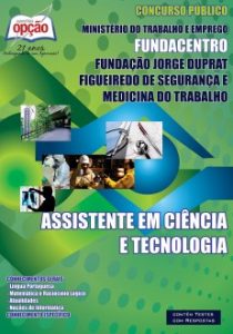 Baixar Apostila Ministério do Trabalho e Emprego (FUNDACENTRO): ASSISTENTE EM CIÊNCIA & TECNOLOGIA pdf, epub, eBook