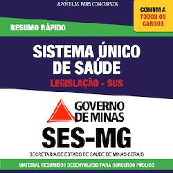 Baixar Apostila SES MG – Legislação SUS – Resumo Rápido pdf, epub, eBook