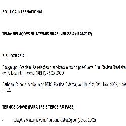 Baixar PI – Relações Brasil-Rússia (1945-2015) pdf, epub, eBook
