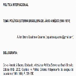 Baixar PI – PEB de Jânio a Médici (1961-1974) pdf, epub, eBook