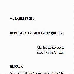 Baixar PI – Relações Brasil-China (1945-2015) pdf, epub, eBook