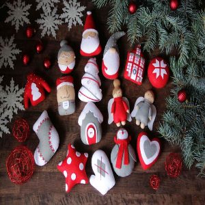 Baixar 15 Moldes para Feltro de Ornamentos para Árvore de Natal pdf, epub, eBook